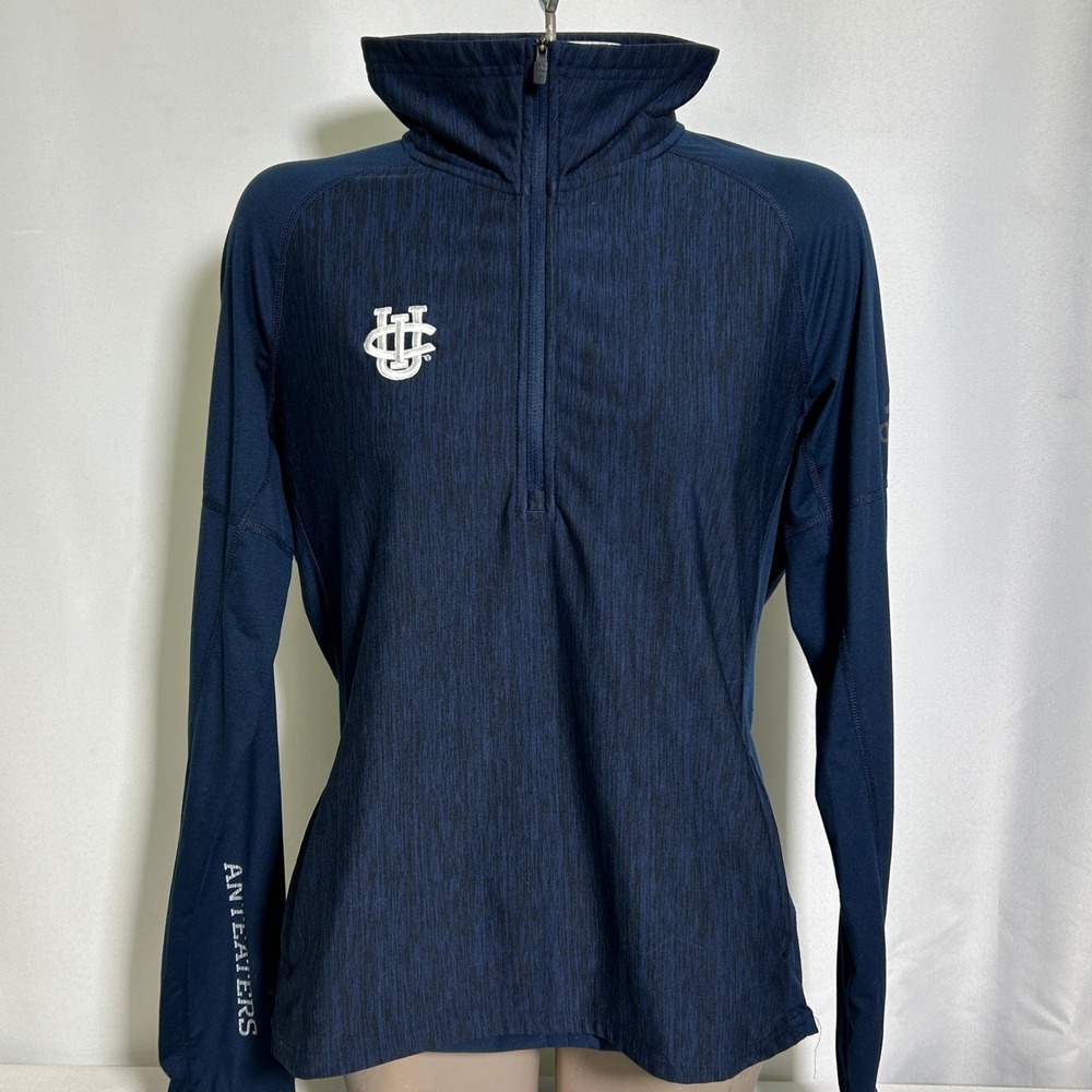 UC Irvine Anteaters Adidas Climalite 1/4 Zip Navy Pullover Jacket Women's LARGE